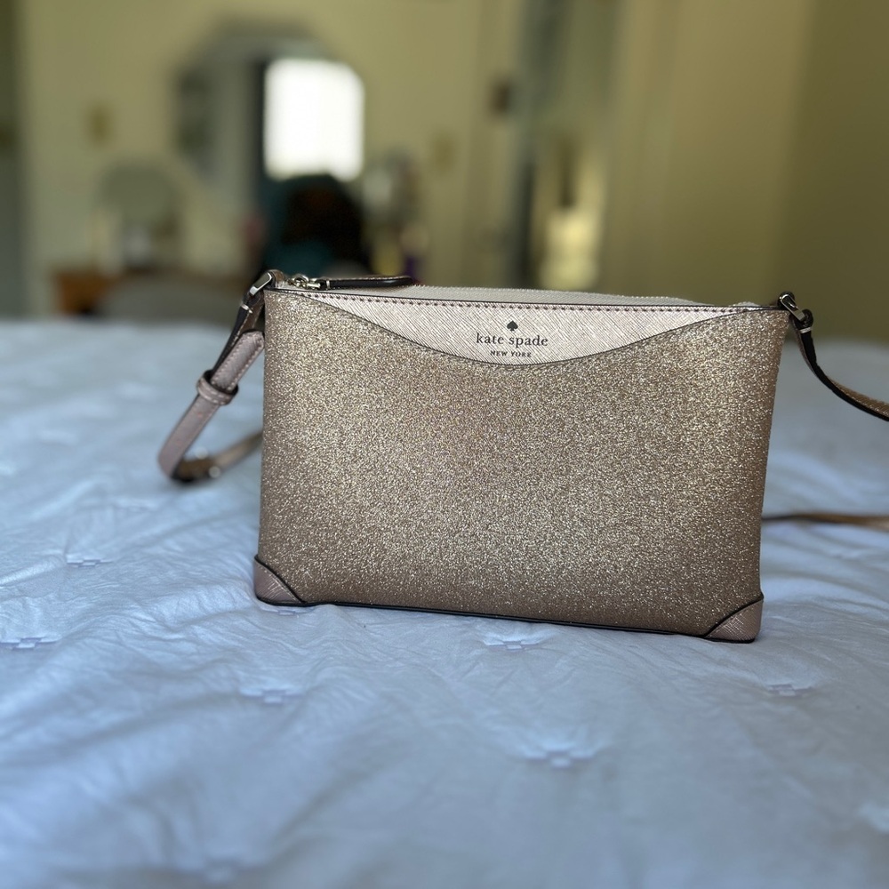 Kate Spade Rose Gold Crossbody Bag